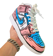 Lade das Bild in den Galerie-Viewer, AJ1 - Comics Pink und Blau