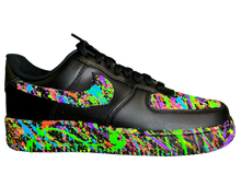 Lade das Bild in den Galerie-Viewer, AF1 Schwarz - Splatter Fluo