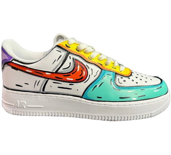 AF1- Comics Multicolors Yellow and Blue
