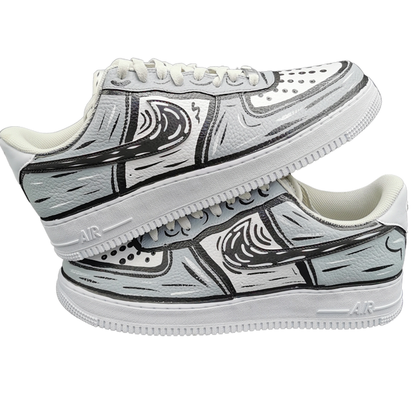 Air force 1 sketch top custom