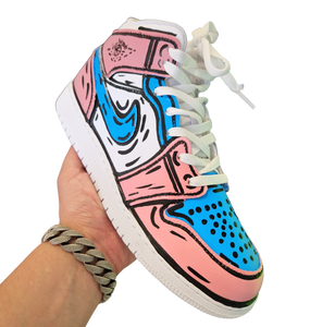 AJ1 - Comics Pink and Blue