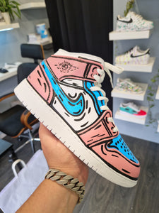 AJ1 - Comics Pink and Blue