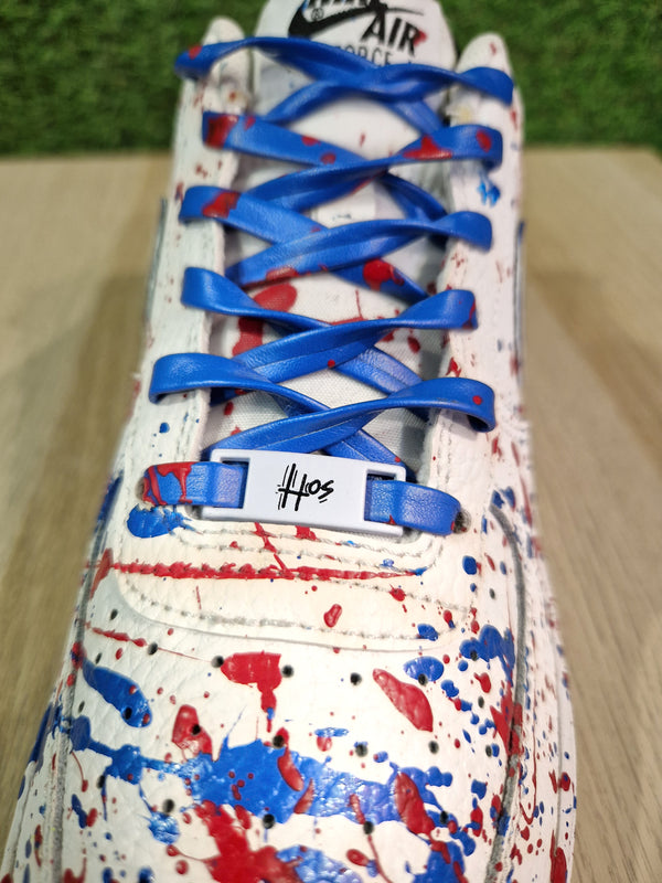 AF1- Splatter Red and Blue