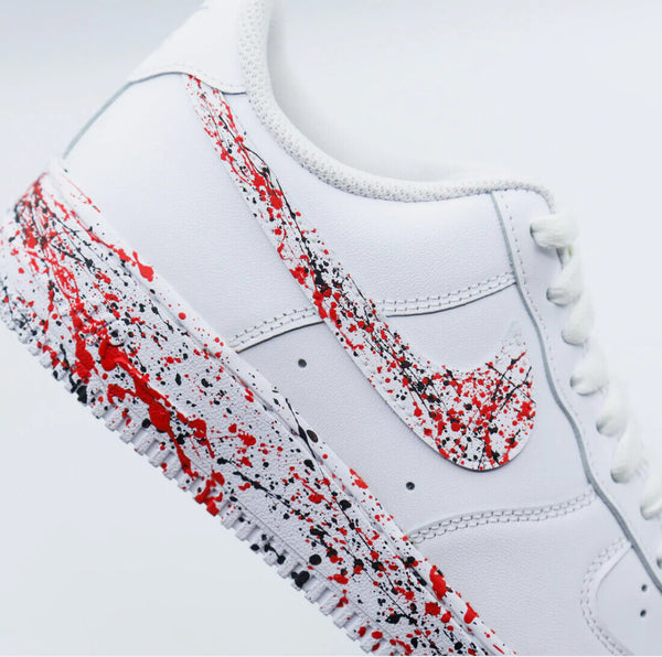 AF1- Splatter red drip