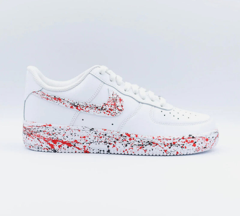 AF1- Splatter red drip