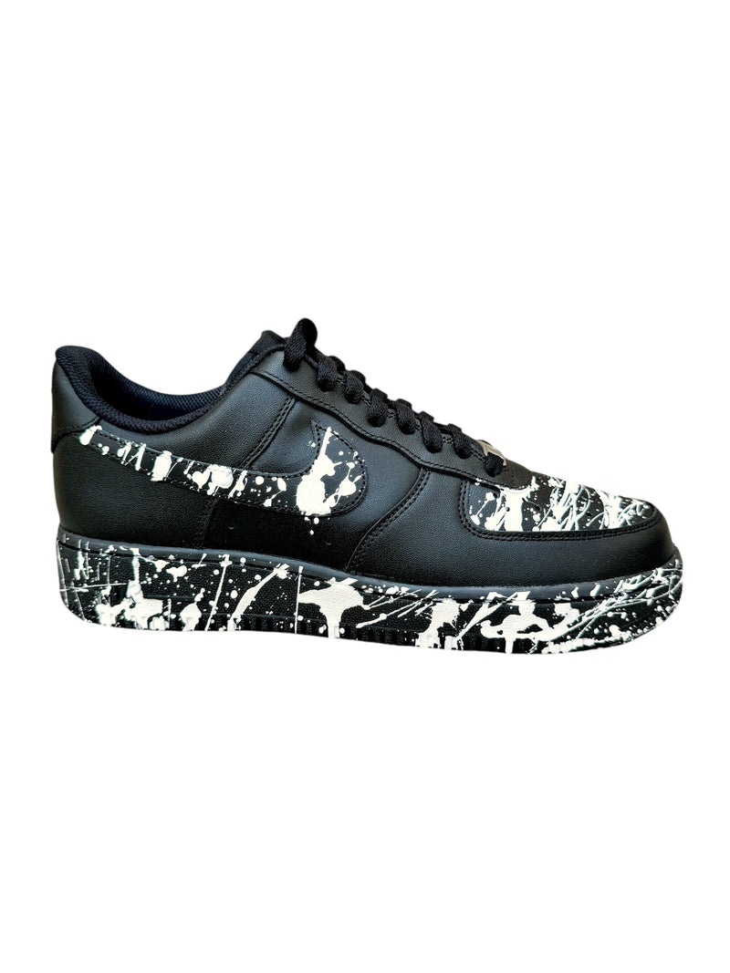 AF1 Black - Splatter