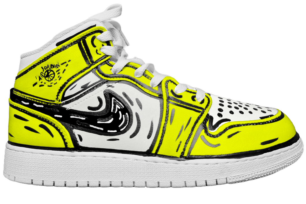 AJ1- Comics fluo