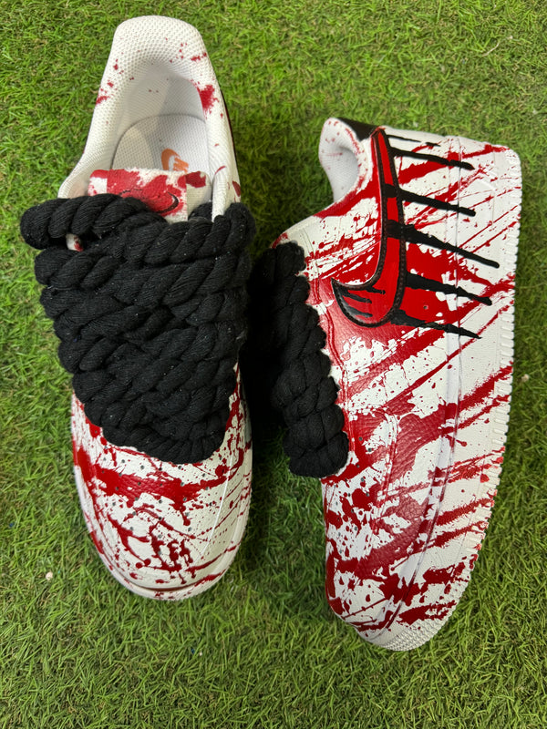 Splatter red con corde