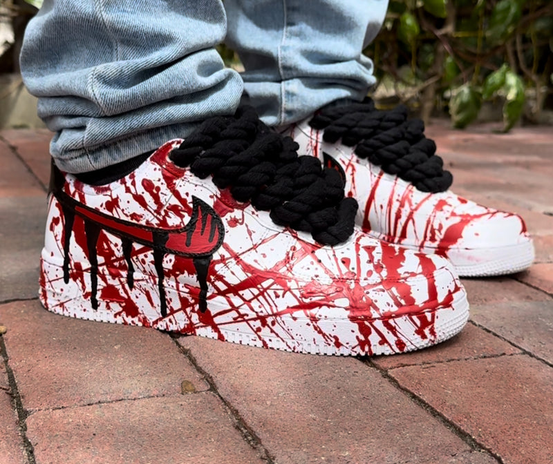 Splatter red con corde