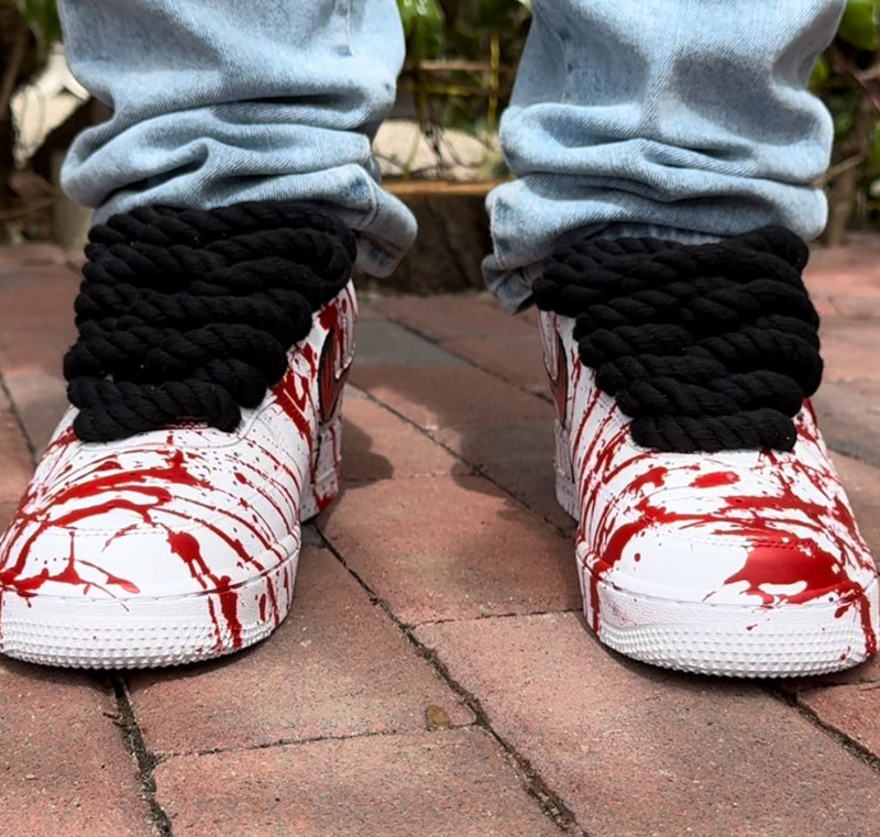 Splatter red con corde