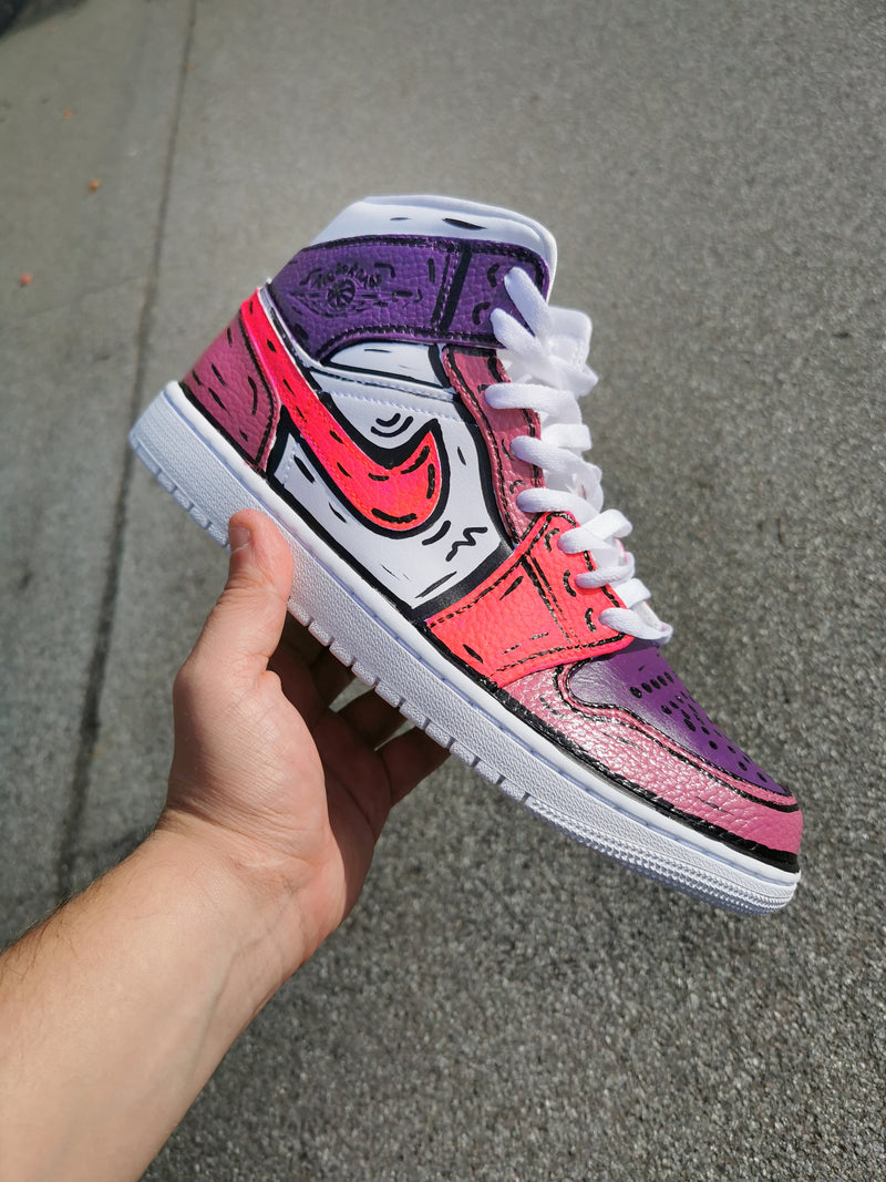 AJ1 - Comics Pink Fluo