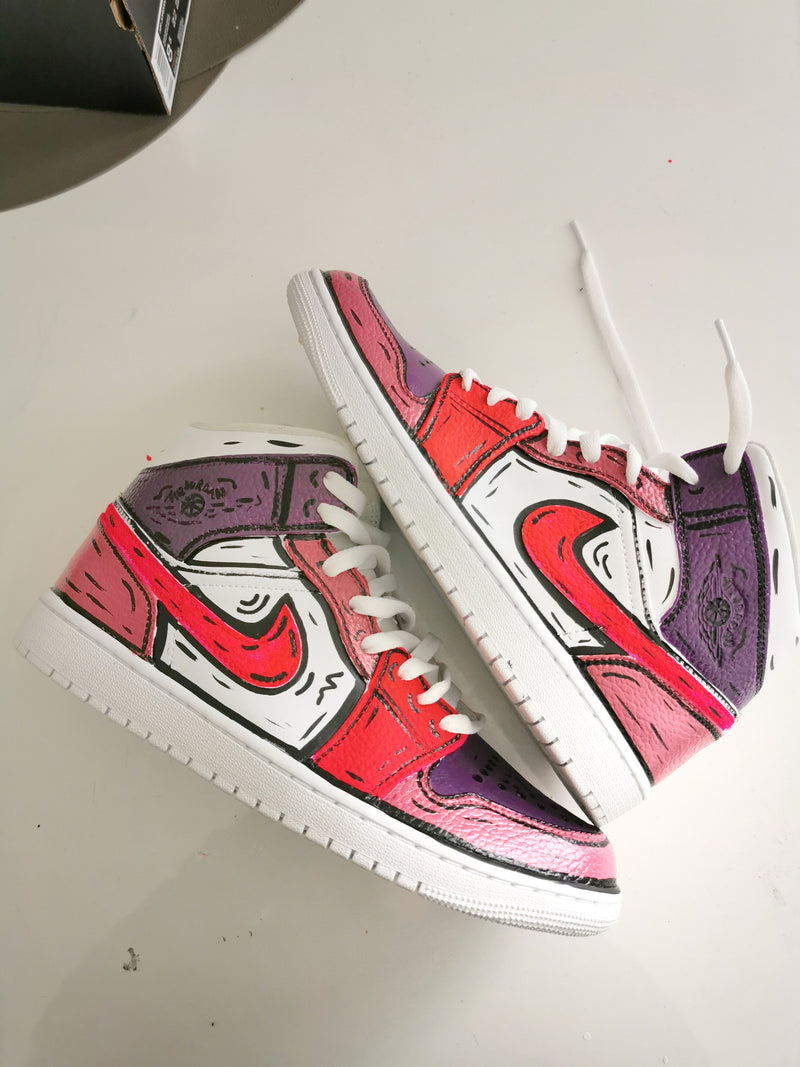 AJ1 - Comics Pink Fluo