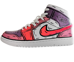 AJ1 - Comics Pink Fluo