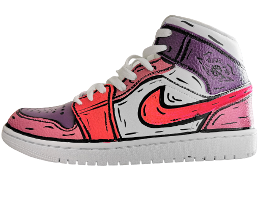 AJ1 - Comics Pink Fluo