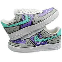 AF1 - Comics Grey and Purple