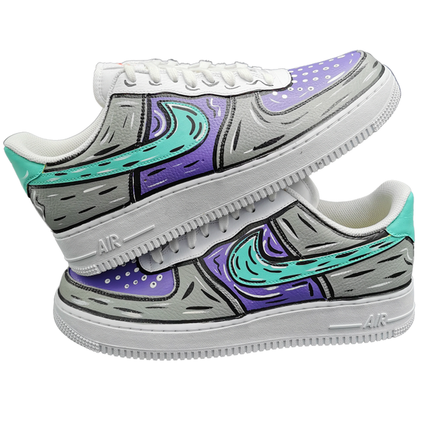 AF1 - Comics Grey and Purple