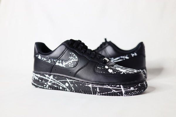 AF1 Black- Splatter