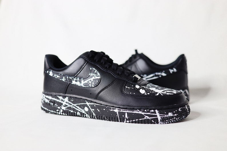 AF1 Black - Splatter