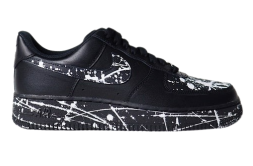 AF1 Black- Splatter