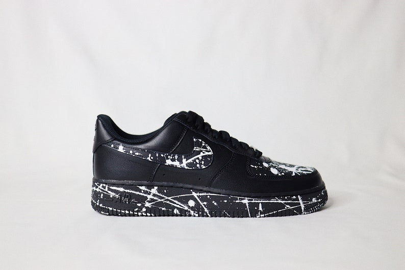 AF1 Black - Splatter