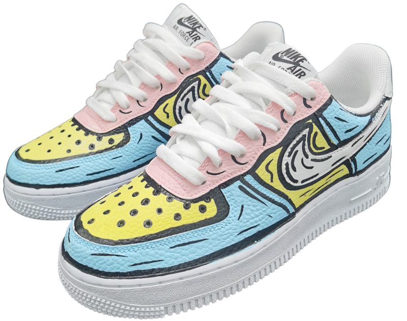 Scarpe vintage nike air force colorate