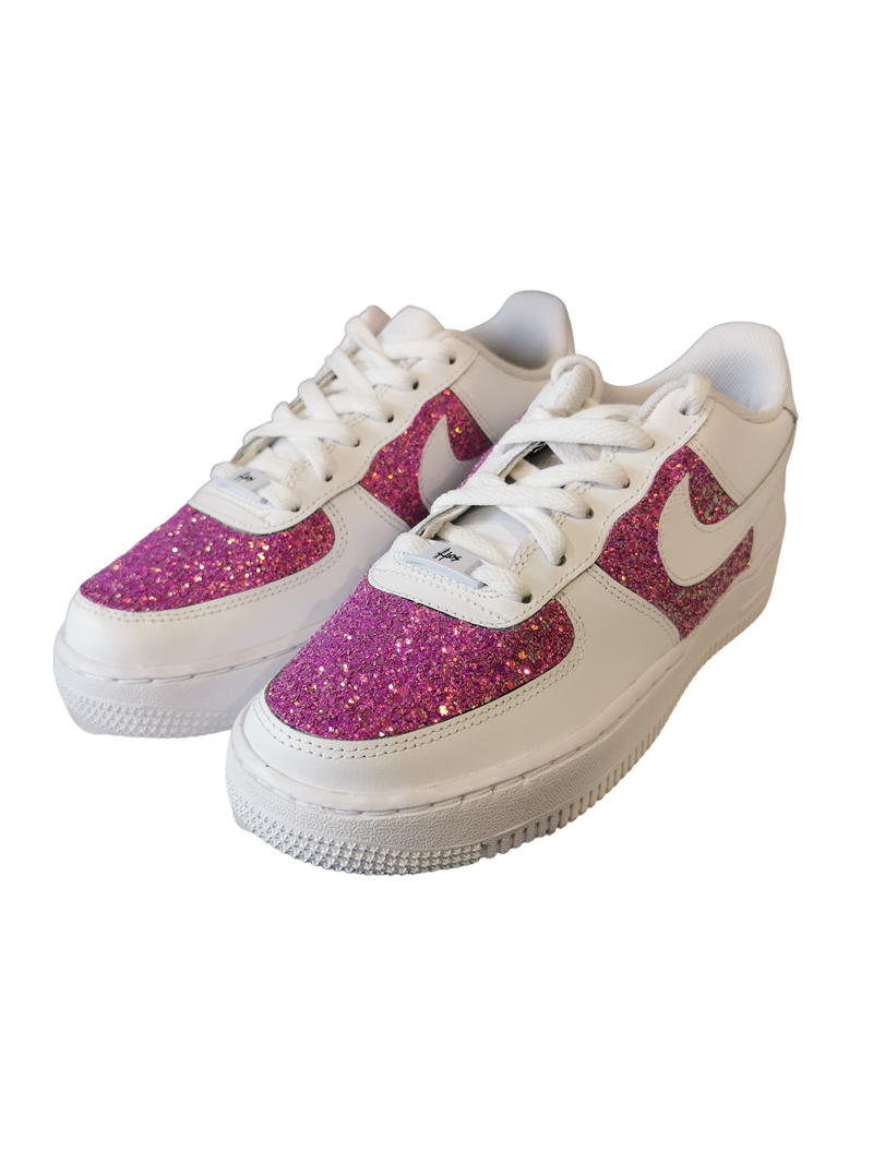Nike air force pink top glitter
