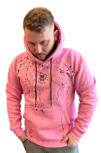 Hoodie Soho Splatter Pink