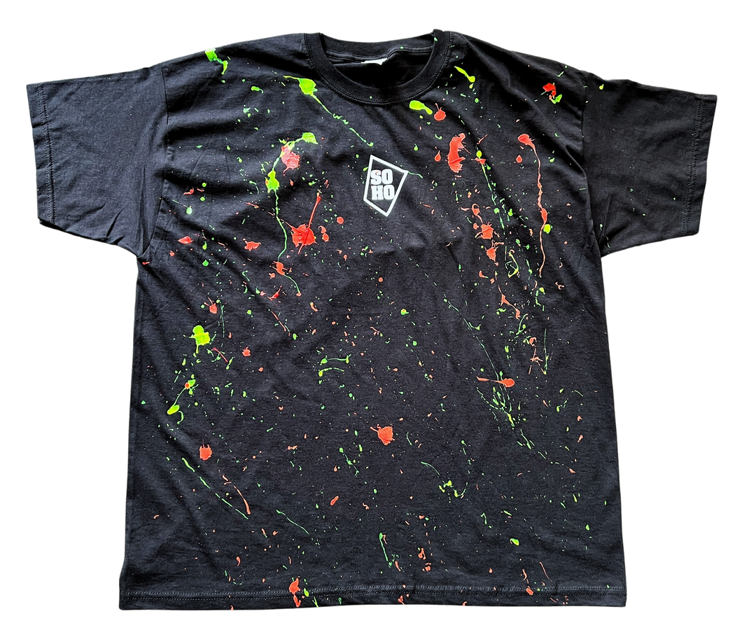 T-shirt Soho Black Splatter Red