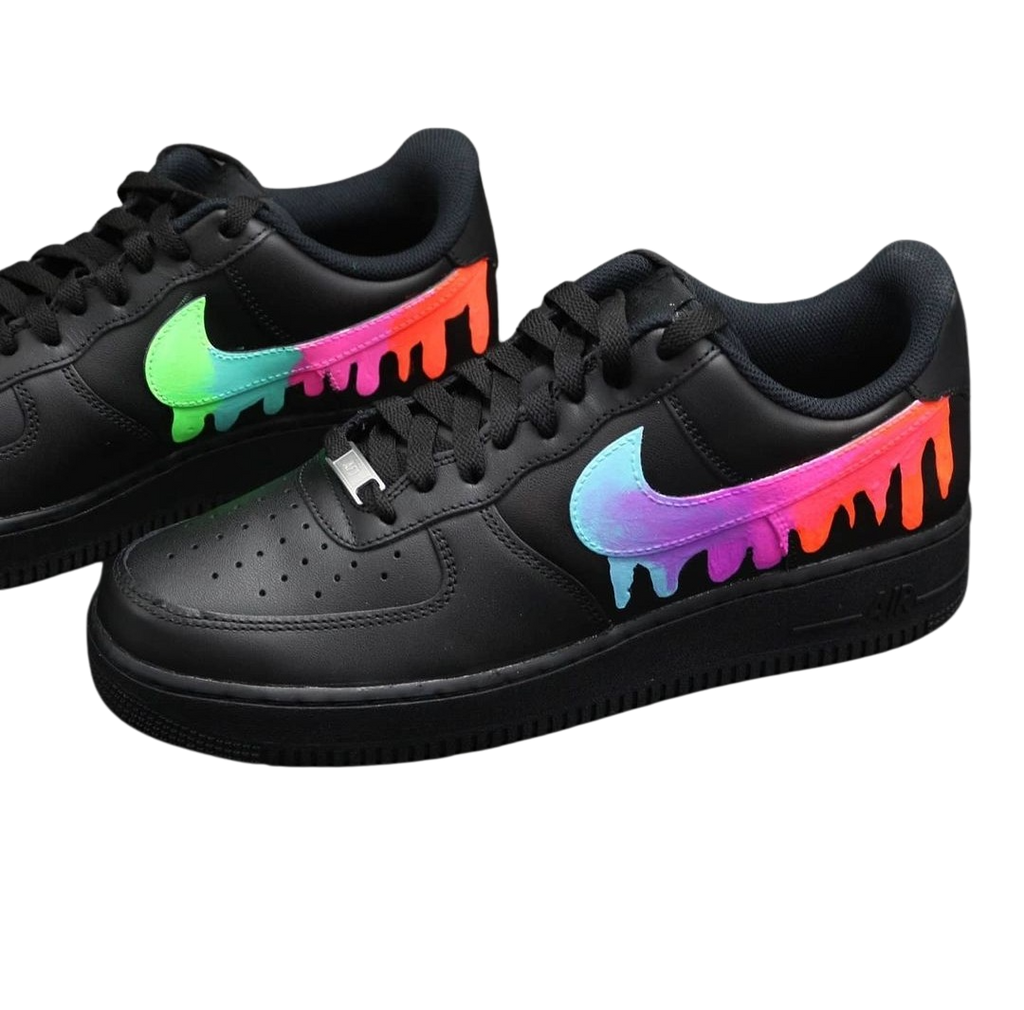 Black rainbow deals air force ones