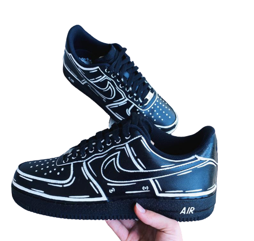 AF1 Black- Comics