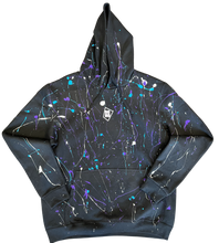 Lade das Bild in den Galerie-Viewer, Soho Splatter Blau &amp; Violett Hoodie
